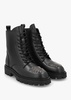 Abode Black Leather Embellished Ankle Boots