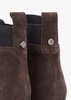 Azure Brown Suede Wedge Chelsea Boots