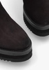 Azure Black Suede Wedge Chelsea Boots