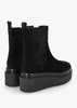 Alpie Black Suede Crepe Sole Chelsea Boots