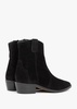 Lunette Black Suede Cowboy Boots