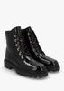 Acorn Black Patent Leather Lace Up Ankle Boots