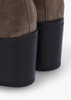 Adios Brown Suede Western Chelsea Mid-Heel Boots