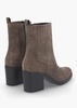Adios Brown Suede Western Chelsea Mid-Heel Boots
