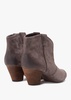 Jalouse Brown Suede Western Ankle Boots