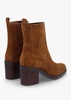Adios Tan Suede Western Chelsea Mid-Heel Boots