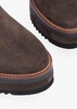 Azure Brown Suede Wedge Chelsea Boots