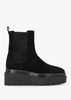 Alpie Black Suede Crepe Sole Chelsea Boots