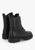 Abode Black Leather Embellished Ankle Boots