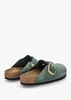 Boston Big Buckle Thyme Nubuck Leather Clogs
