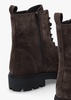 Abode Brown Suede Embellished Ankle Boots