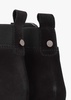 Azure Black Suede Wedge Chelsea Boots