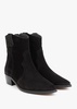 Lunette Black Suede Cowboy Boots