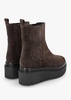 Alpie Brown Suede Crepe Sole Chelsea Boots