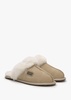 Sand Double-Face Sheepskin Closed Mule Slippers