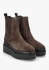 Alpie Brown Suede Crepe Sole Chelsea Boots