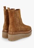 Alpie Tan Suede Crepe Sole Chelsea Boots
