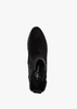 Alpaca Black Suede Wedge Ankle Boots