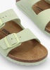 Arizona Faded Lime Suede Two Bar Mules