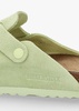 Boston Faded Lime Suede Leather Clogs
