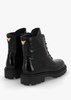 Acorn Black Patent Leather Lace Up Ankle Boots