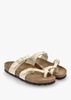 Mayari Ecru Nubuck Leather Sandals