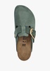 Boston Big Buckle Thyme Nubuck Leather Clogs