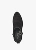 Ackie Black Suede Western Ankle Boots