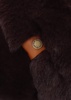Eliza Brown Cross Over Faux Fur Slippers