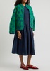 Afternoon Elegance stretch-cotton midi dress 