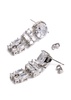 Crystal-embellished drop earrings