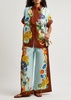 Dahlia printed flax shirt