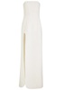 Strapless wool maxi dress