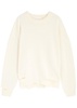 Distressed cotton-blend jumper 