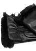 Aliette faux fur-trimmed leather gloves 