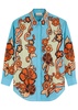 Ondine printed cotton-poplin shirt