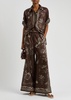 Sammy wide-leg silk trousers
