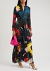 Chassidy printed maxi shirt dress