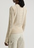 Kalyn cable-knit cotton-blend jumper 