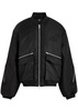 Logo-embroidered nylon bomber jacket