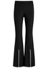 Embellished split-hem trousers