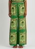 La Musica printed wide-leg silk trousers