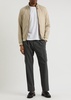 Ecoage padded nylon bomber jacket