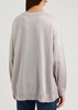 Metallic-weave knitted jumper 
