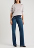 Metallic-weave knitted jumper 
