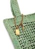 Summer Banana logo raffia tote