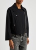Stretch-jersey biker jacket