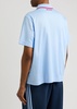 Logo cotton-blend polo shirt