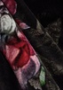 Delaina printed velvet top