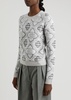 Logo-intarsia wool-blend jumper